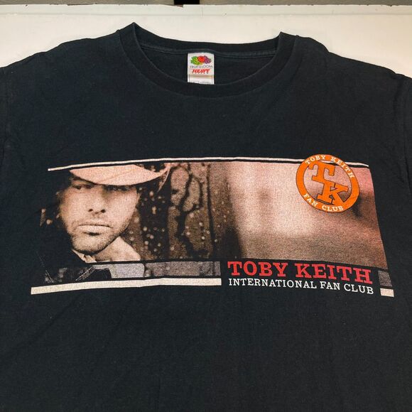 TOBY KEITH International Fan Club T SHIRT Sz Mens L Concert Tour Country Music - Picture 1 of 3